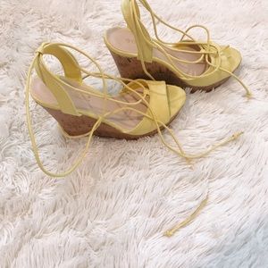 yellow wedges